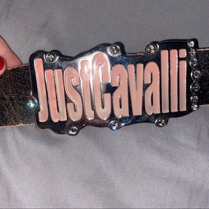 Cavalli pink belt